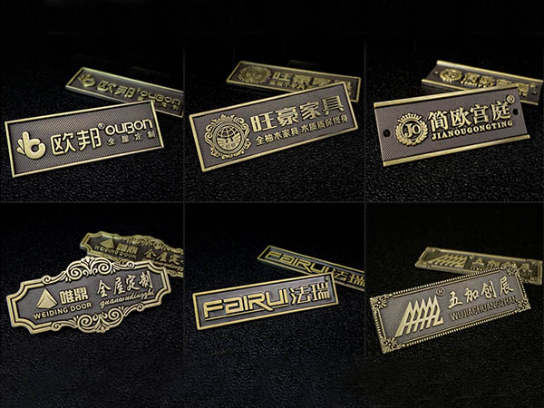 锌合金标牌安装
